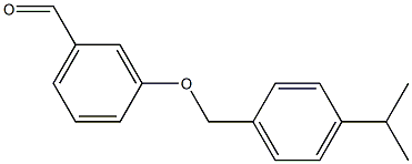 3-{[4-(propan-2-yl)phenyl]methoxy}benzaldehyde Struktur