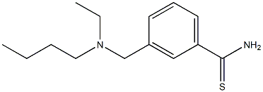 3-{[butyl(ethyl)amino]methyl}benzenecarbothioamide Struktur