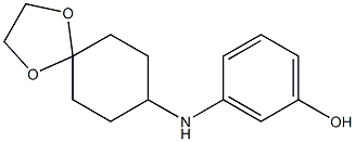 3-{1,4-dioxaspiro[4.5]decan-8-ylamino}phenol Struktur