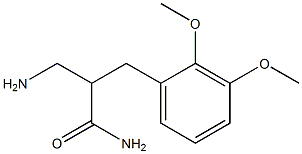 3-amino-2-[(2,3-dimethoxyphenyl)methyl]propanamide Struktur