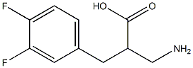 3-amino-2-[(3,4-difluorophenyl)methyl]propanoic acid Struktur