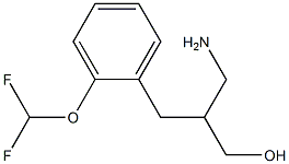 3-amino-2-{[2-(difluoromethoxy)phenyl]methyl}propan-1-ol Struktur