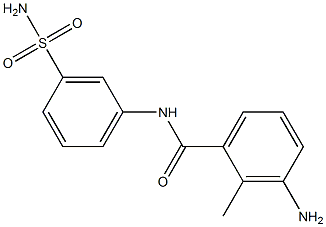 3-amino-2-methyl-N-(3-sulfamoylphenyl)benzamide Struktur