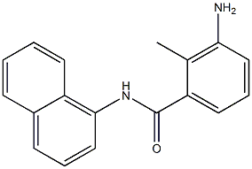 3-amino-2-methyl-N-(naphthalen-1-yl)benzamide Struktur