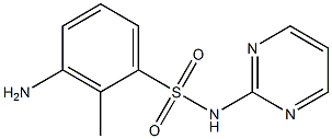 3-amino-2-methyl-N-(pyrimidin-2-yl)benzene-1-sulfonamide Struktur