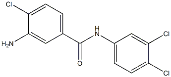 3-amino-4-chloro-N-(3,4-dichlorophenyl)benzamide Struktur