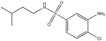 3-amino-4-chloro-N-(3-methylbutyl)benzene-1-sulfonamide Struktur