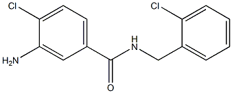 3-amino-4-chloro-N-[(2-chlorophenyl)methyl]benzamide Struktur