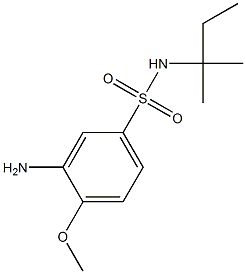 3-amino-4-methoxy-N-(2-methylbutan-2-yl)benzene-1-sulfonamide Struktur