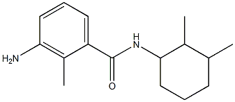 3-amino-N-(2,3-dimethylcyclohexyl)-2-methylbenzamide Struktur