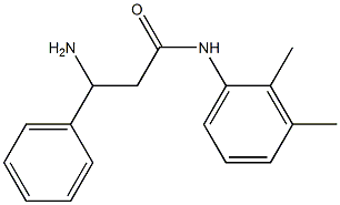 3-amino-N-(2,3-dimethylphenyl)-3-phenylpropanamide Struktur