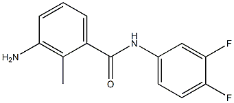 3-amino-N-(3,4-difluorophenyl)-2-methylbenzamide Struktur