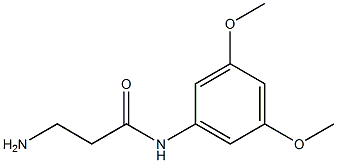 3-amino-N-(3,5-dimethoxyphenyl)propanamide Struktur