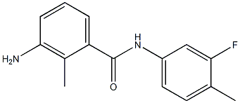 3-amino-N-(3-fluoro-4-methylphenyl)-2-methylbenzamide Struktur