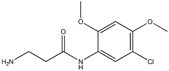 3-amino-N-(5-chloro-2,4-dimethoxyphenyl)propanamide Struktur