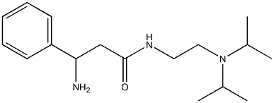 3-amino-N-[2-(diisopropylamino)ethyl]-3-phenylpropanamide Struktur