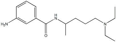 3-amino-N-[5-(diethylamino)pentan-2-yl]benzamide Struktur