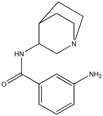 3-amino-N-1-azabicyclo[2.2.2]oct-3-ylbenzamide Struktur