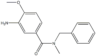 3-amino-N-benzyl-4-methoxy-N-methylbenzamide Struktur