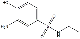 3-amino-N-ethyl-4-hydroxybenzene-1-sulfonamide Struktur