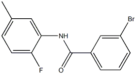 3-bromo-N-(2-fluoro-5-methylphenyl)benzamide Structure