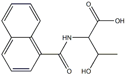 3-hydroxy-2-(naphthalen-1-ylformamido)butanoic acid Struktur