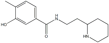 3-hydroxy-4-methyl-N-(2-piperidin-2-ylethyl)benzamide Struktur