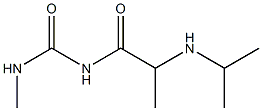 3-methyl-1-[2-(propan-2-ylamino)propanoyl]urea Struktur