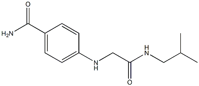 4-({[(2-methylpropyl)carbamoyl]methyl}amino)benzamide Struktur