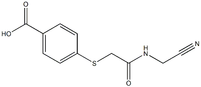 4-({[(cyanomethyl)carbamoyl]methyl}sulfanyl)benzoic acid Struktur