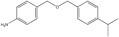 4-({[4-(propan-2-yl)phenyl]methoxy}methyl)aniline Struktur