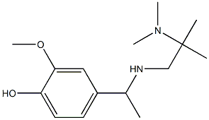 4-(1-{[2-(dimethylamino)-2-methylpropyl]amino}ethyl)-2-methoxyphenol Struktur