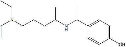 4-(1-{[5-(diethylamino)pentan-2-yl]amino}ethyl)phenol Struktur