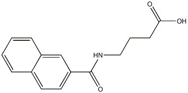 4-(2-naphthoylamino)butanoic acid Struktur