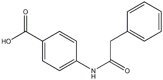 4-(2-phenylacetamido)benzoic acid Struktur