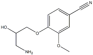 4-(3-amino-2-hydroxypropoxy)-3-methoxybenzonitrile Struktur