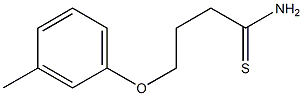 4-(3-methylphenoxy)butanethioamide Struktur