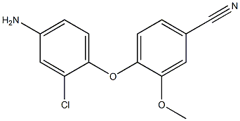 4-(4-amino-2-chlorophenoxy)-3-methoxybenzonitrile Struktur