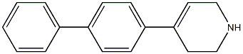 4-(4-phenylphenyl)-1,2,3,6-tetrahydropyridine Struktur