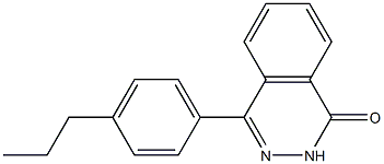 4-(4-propylphenyl)-1,2-dihydrophthalazin-1-one Struktur