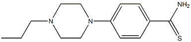 4-(4-propylpiperazin-1-yl)benzene-1-carbothioamide Struktur