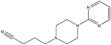 4-(4-pyrimidin-2-ylpiperazin-1-yl)butanenitrile Struktur