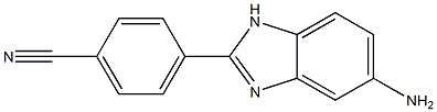 4-(5-amino-1H-benzimidazol-2-yl)benzonitrile Struktur