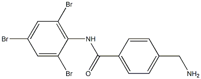 4-(aminomethyl)-N-(2,4,6-tribromophenyl)benzamide Struktur