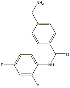 4-(aminomethyl)-N-(2,4-difluorophenyl)benzamide Struktur