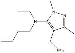 4-(aminomethyl)-N-butyl-N-ethyl-1,3-dimethyl-1H-pyrazol-5-amine Struktur