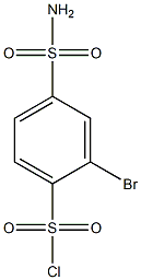 4-(aminosulfonyl)-2-bromobenzenesulfonyl chloride Struktur