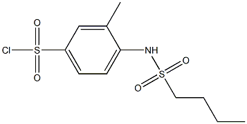 4-(butane-1-sulfonamido)-3-methylbenzene-1-sulfonyl chloride Struktur