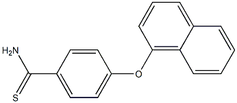 4-(naphthalen-1-yloxy)benzene-1-carbothioamide Struktur