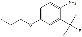 4-(propylsulfanyl)-2-(trifluoromethyl)aniline Struktur